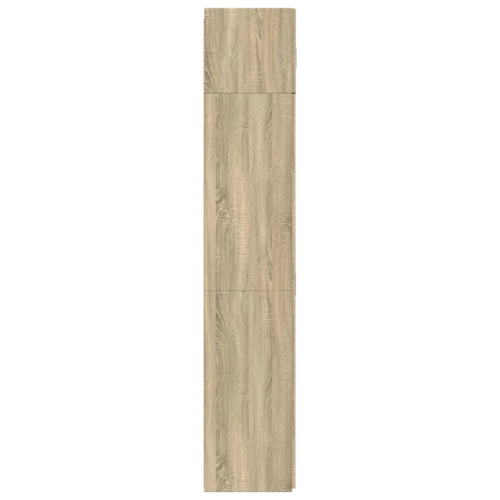 vidaXL Szafka, dąb sonoma, 80x42,5x225 cm, materiał drewnopochodny