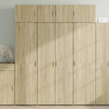 vidaXL Szafka, dąb sonoma, 80x42,5x225 cm, materiał drewnopochodny