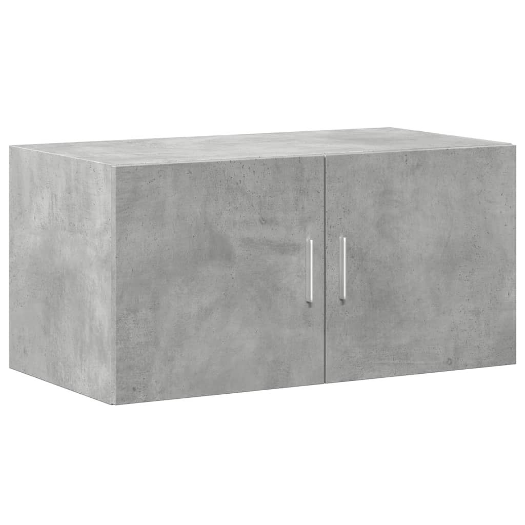 vidaXL Szafka, szarość betonu, 80x42,5x225 cm, materiał drewnopochodny