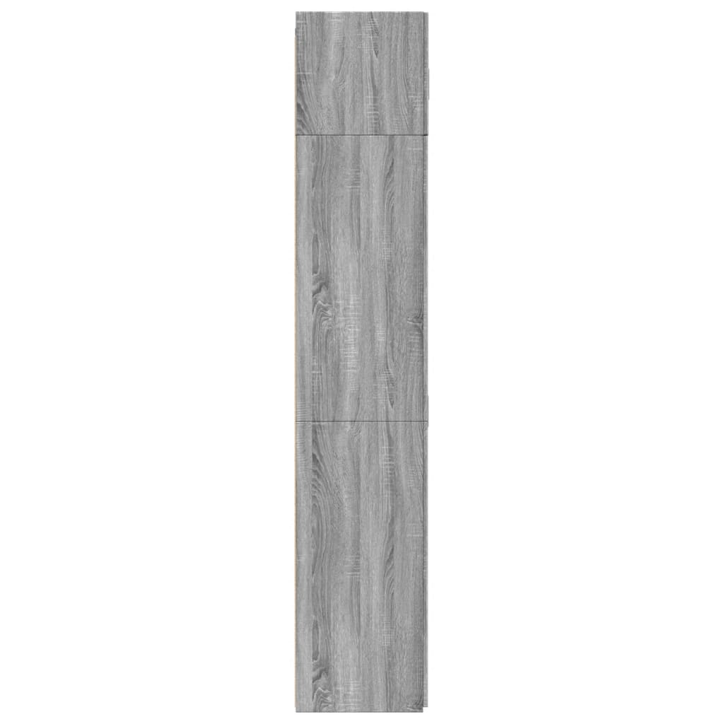 vidaXL Szafka, szary dąb sonoma, 80x42,5x225 cm