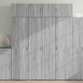 vidaXL Szafka, szary dąb sonoma, 80x42,5x225 cm
