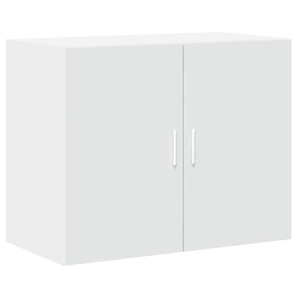 vidaXL Wysoka szafka, biała, 80x42,5x249 cm, materiał drewnopochodny