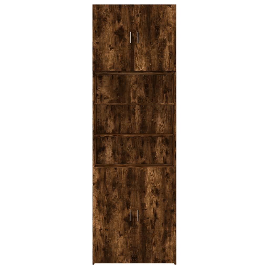 vidaXL Wysoka szafka, przydymiony dąb, 80x42,5x249 cm