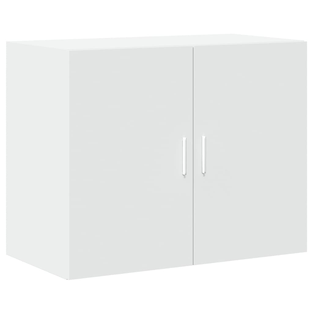 vidaXL Wysoka szafka, biała, 80x42,5x249 cm, materiał drewnopochodny