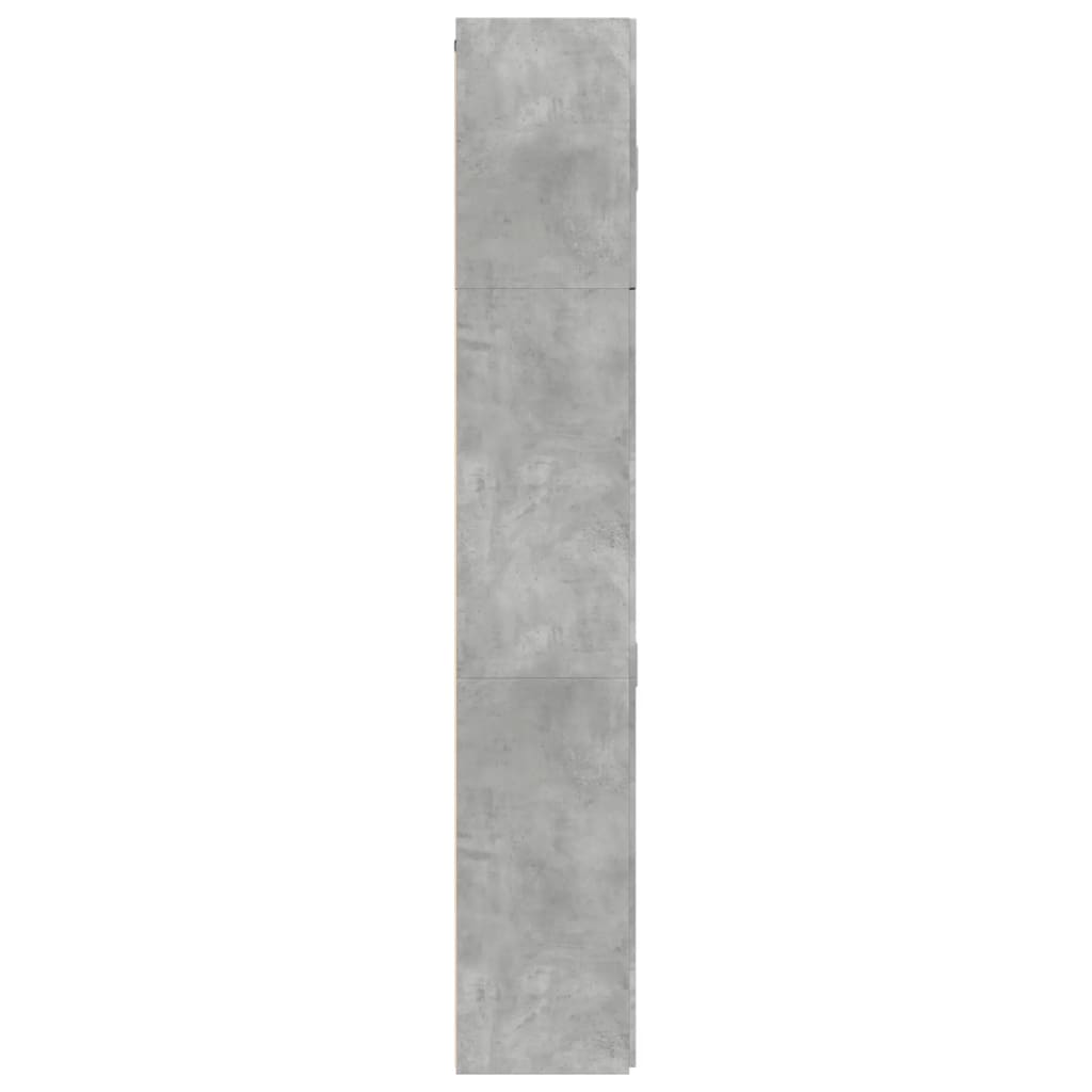 vidaXL Wysoka szafka, szarość betonu, 80x42,5x249 cm