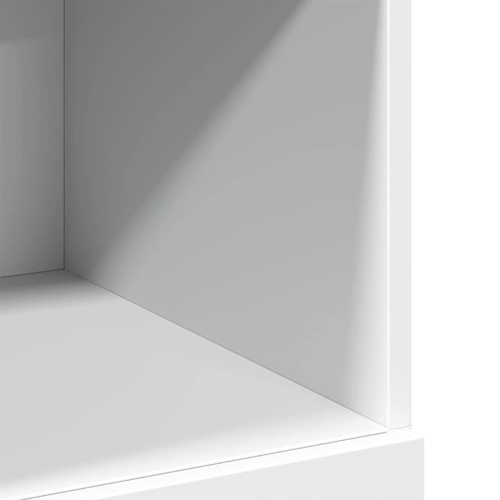 vidaXL Wysoka szafka, biała, 80x42,5x124 cm, materiał drewnopochodny