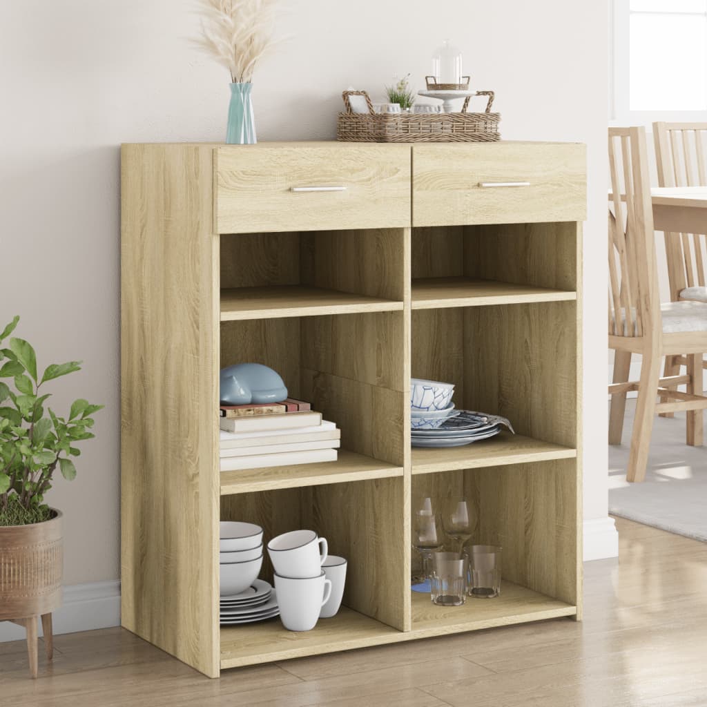 vidaXL Szafka, dąb sonoma, 80x42,5x93 cm, materiał drewnopochodny