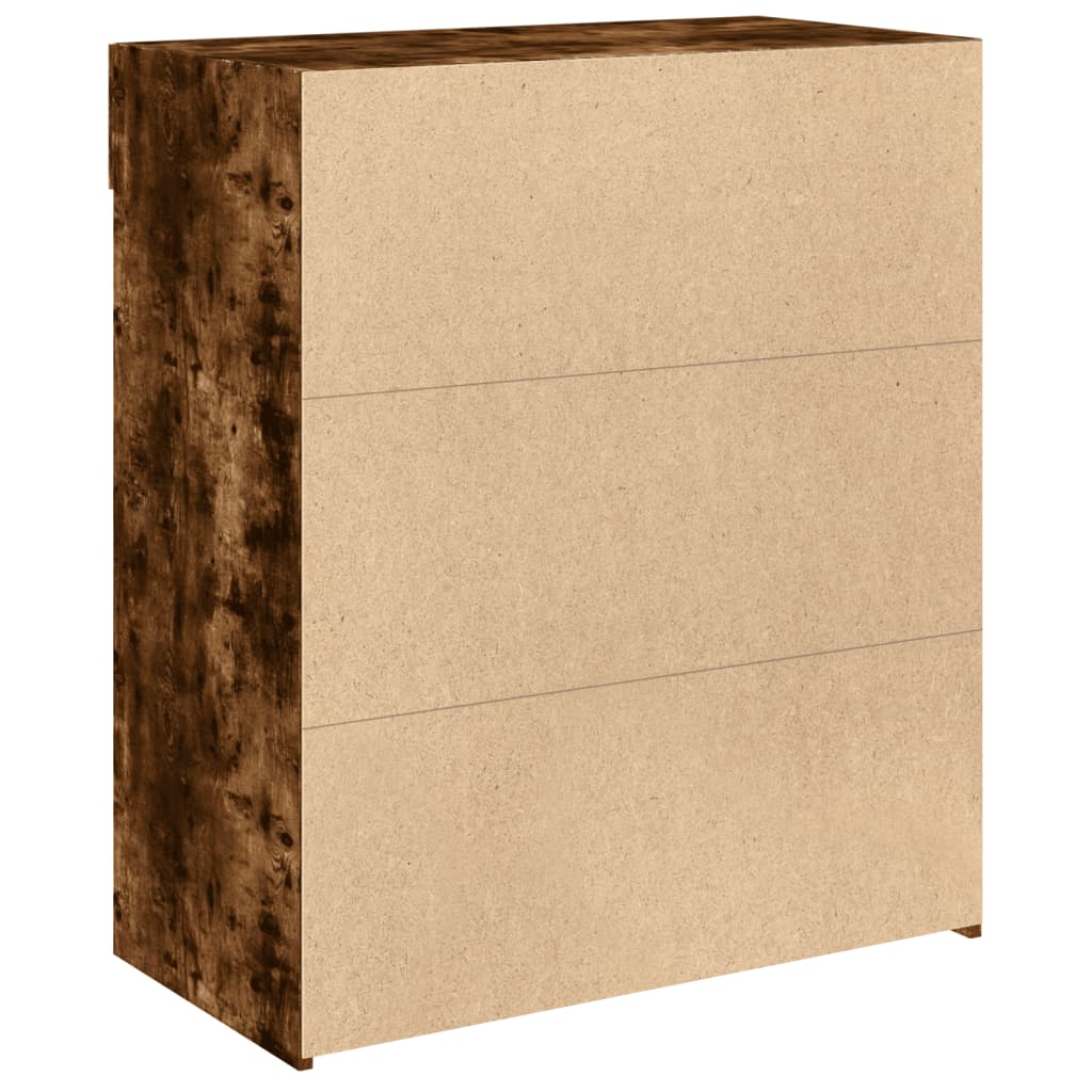 vidaXL Szafka, przydymiony dąb, 80x42,5x93 cm, materiał drewnopochodny