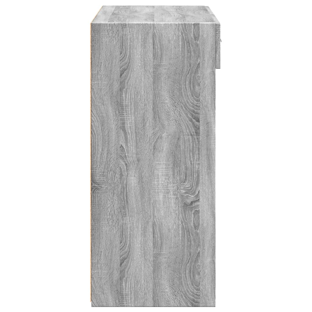vidaXL Szafka, szary dąb sonoma, 80x42,5x93cm, materiał drewnopochodny
