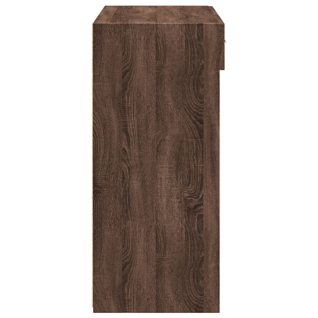 vidaXL Szafka, brązowy dąb, 80x42,5x93 cm, materiał drewnopochodny