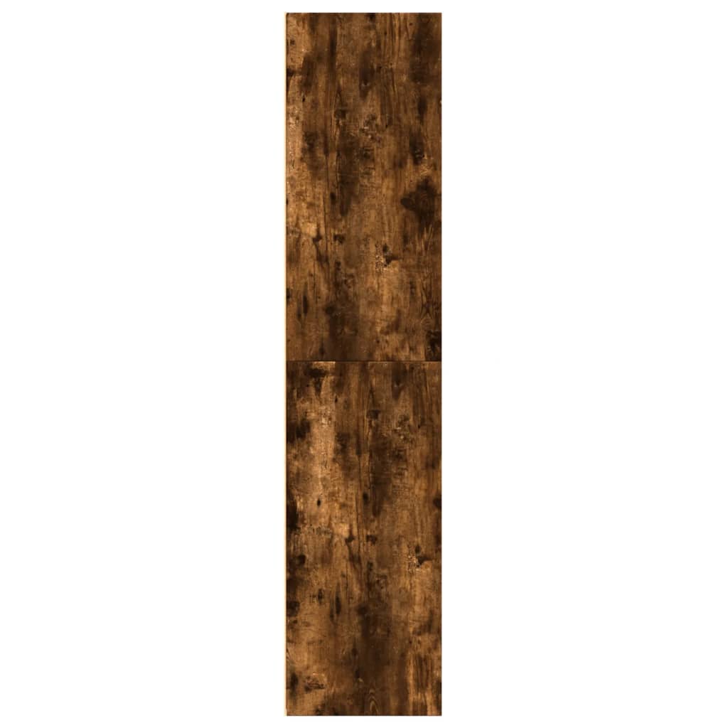 vidaXL Witryna, przydymiony dąb, 70x41x185 cm, materiał drewnopochodny
