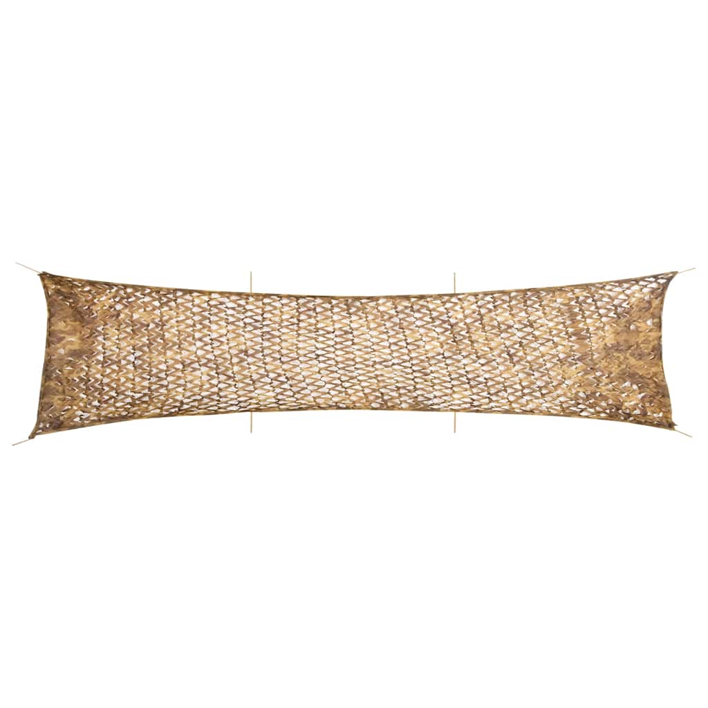 vidaXL Siatka maskująca z torbą do przechowywania 613x138 cm, piaskowa