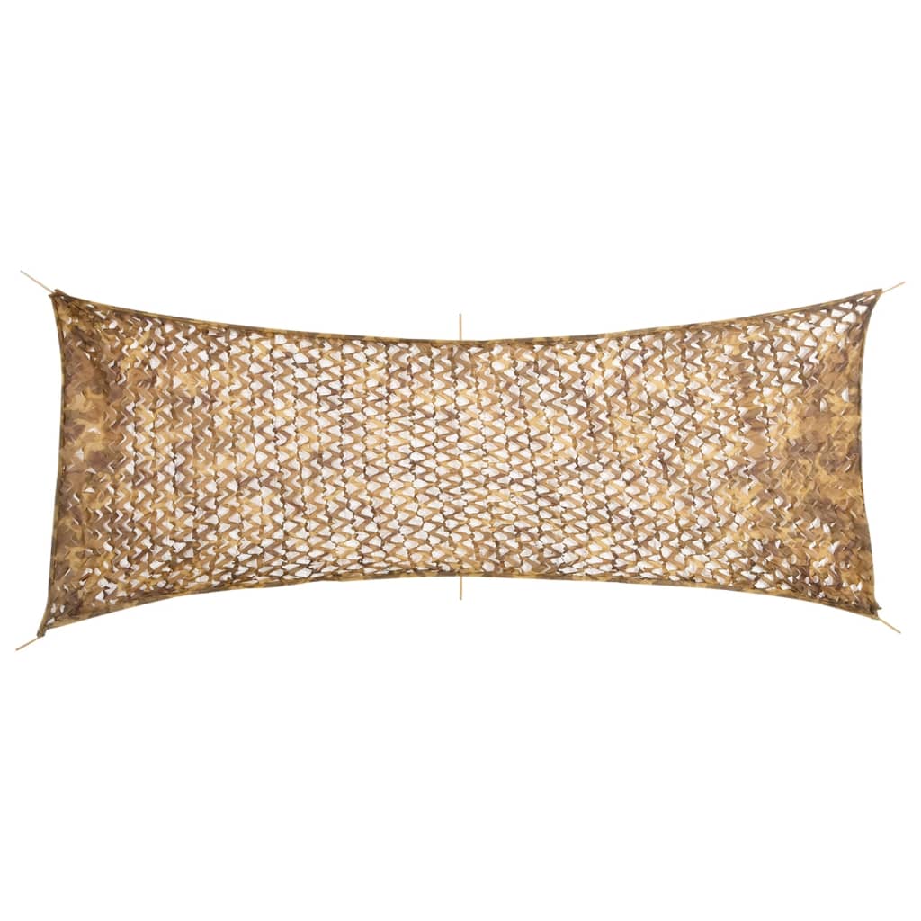 vidaXL Siatka maskująca z torbą do przechowywania 525x205 cm, piaskowa