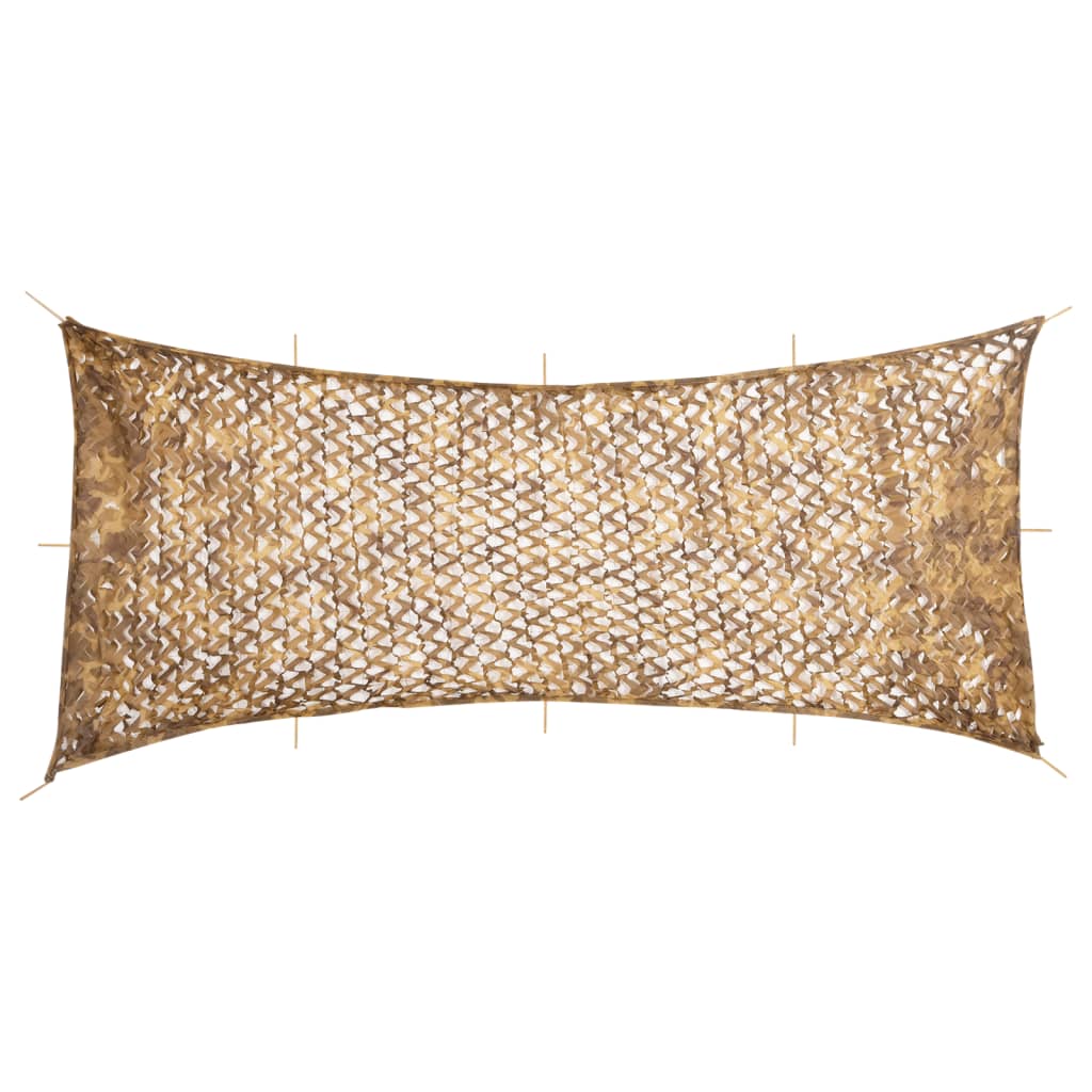 vidaXL Siatka maskująca z torbą do przechowywania 844x429 cm, piaskowa