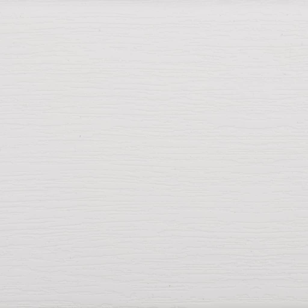 vidaXL Ławka ogrodowa, biała, 110x52x71 cm, polipropylen