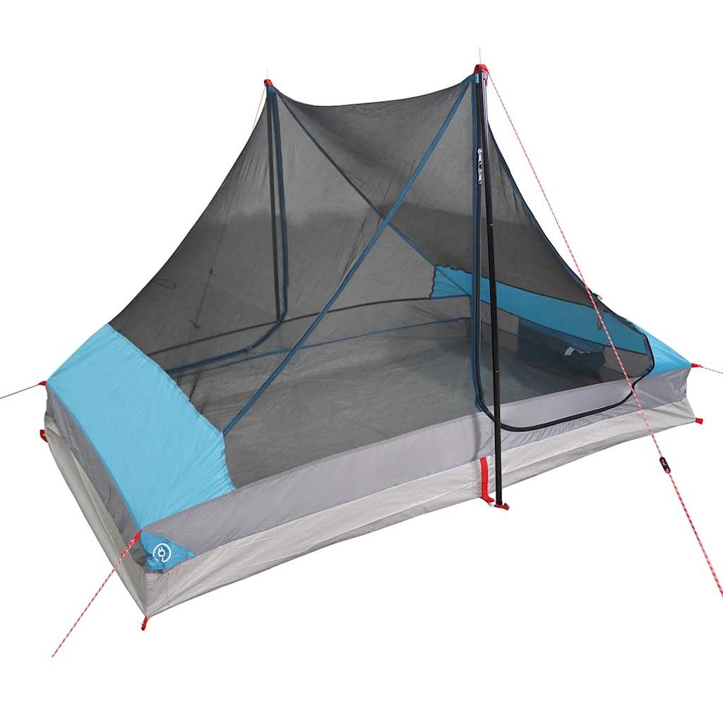 vidaXL Namiot turystyczny, 2-os., niebieski, wodoszczelny