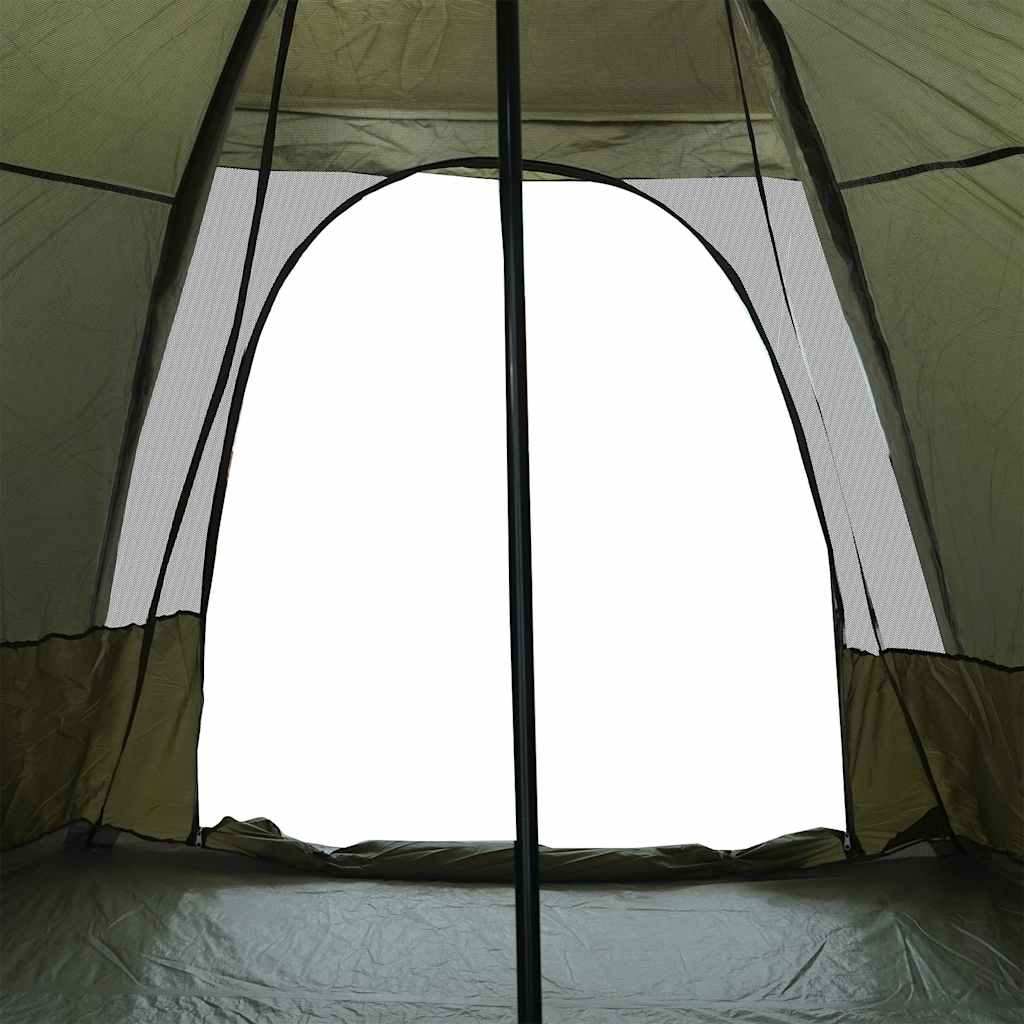 vidaXL Namiot rodzinny tipi, 6-osobowy, oliwkowy, wodoszczelny
