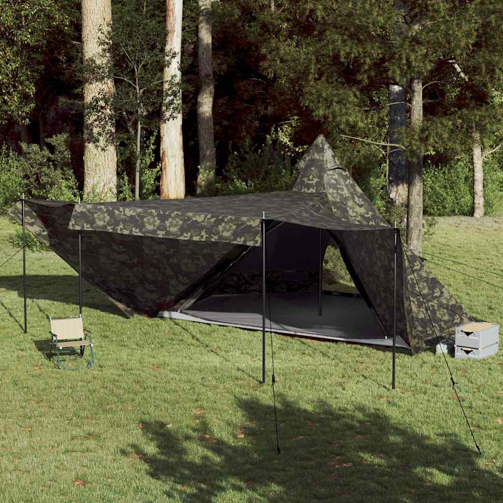 vidaXL Namiot rodzinny tipi, 8-os., moro, wodoszczelny
