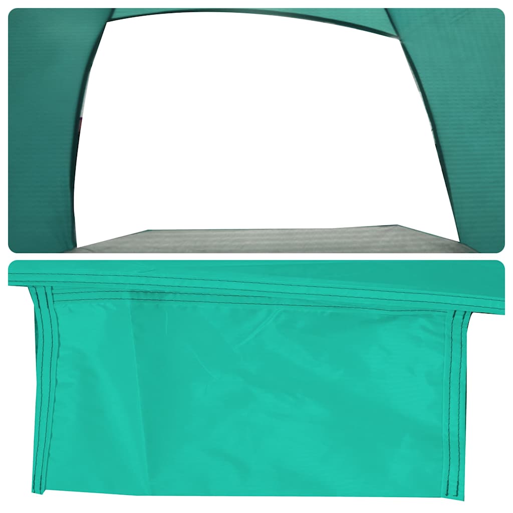 vidaXL Namiot plażowy, 3-os., morska zieleń, wodoszczelny