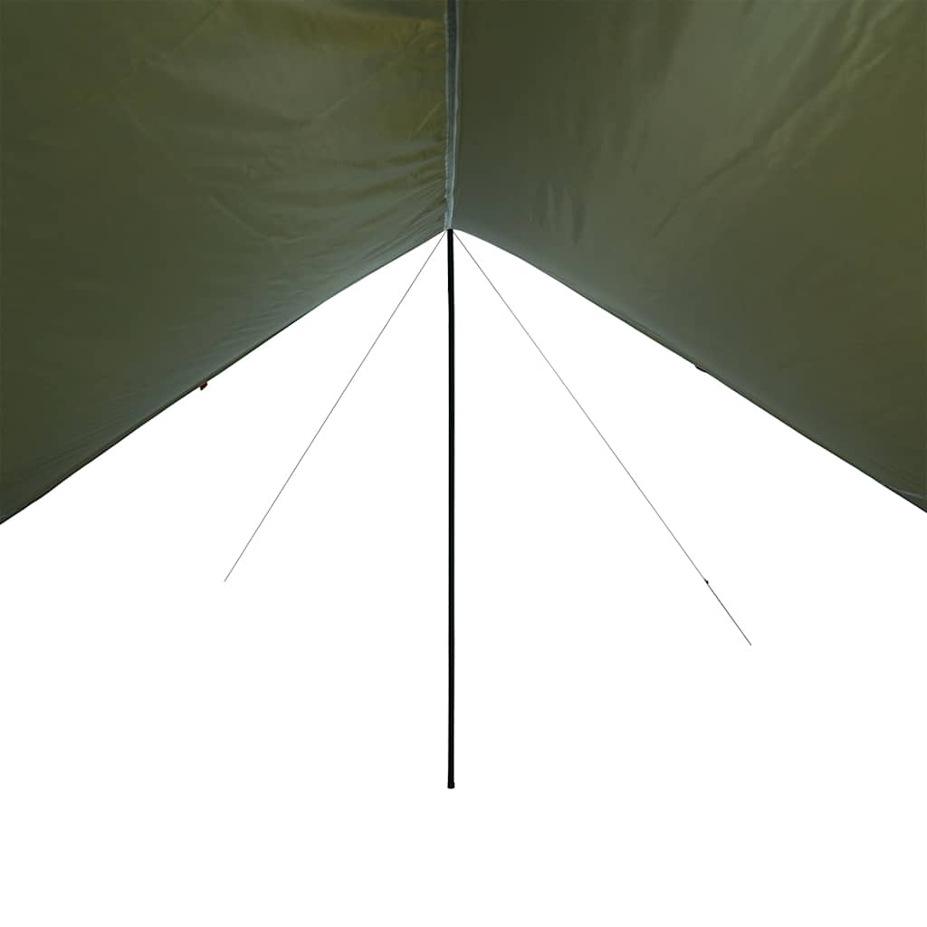 vidaXL Płachta biwakowa, oliwkowa, 462x306x211 cm, wodoszczelna