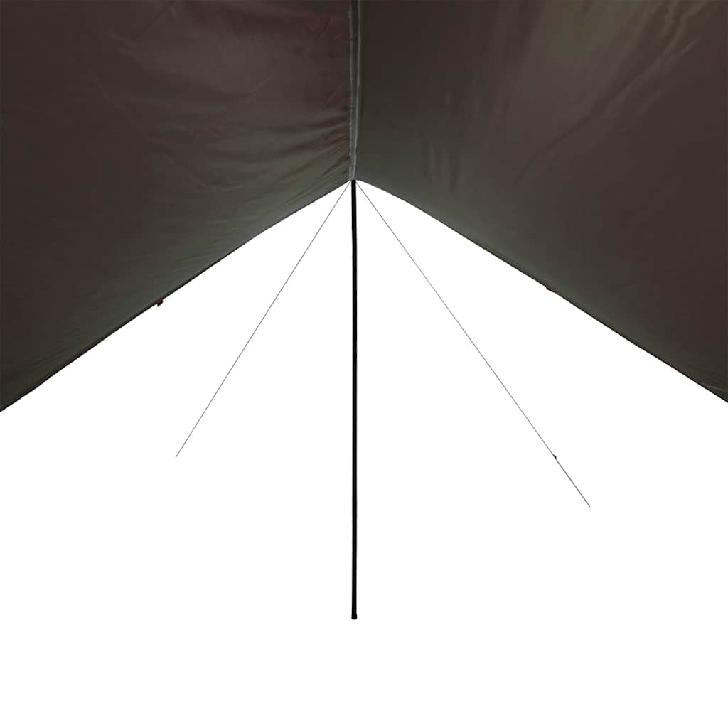 vidaXL Płachta biwakowa, brązowa, 462x306x211 cm, wodoszczelna
