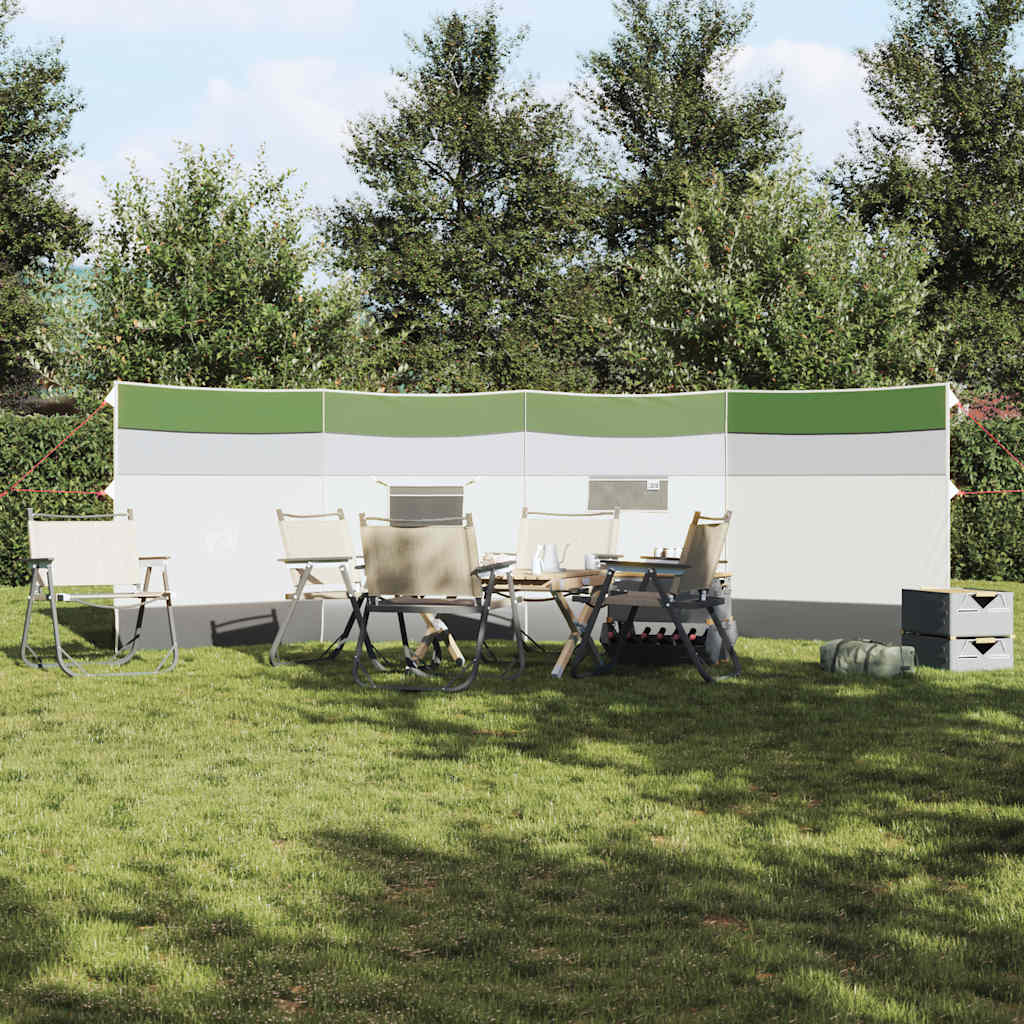 vidaXL Camping Wiatrochron Zielony 510x153 cm Wodoodporny
