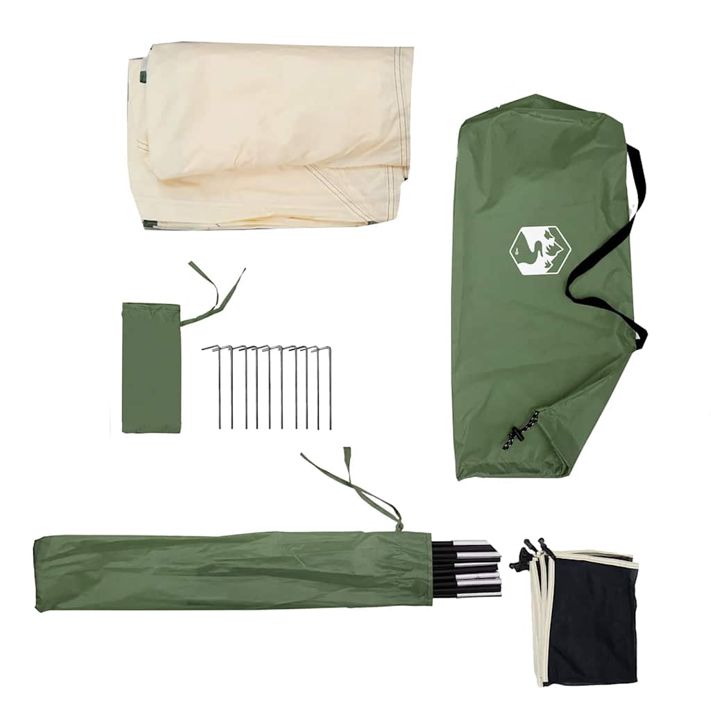 vidaXL Camping Wiatrochron Zielony 510x153 cm Wodoodporny