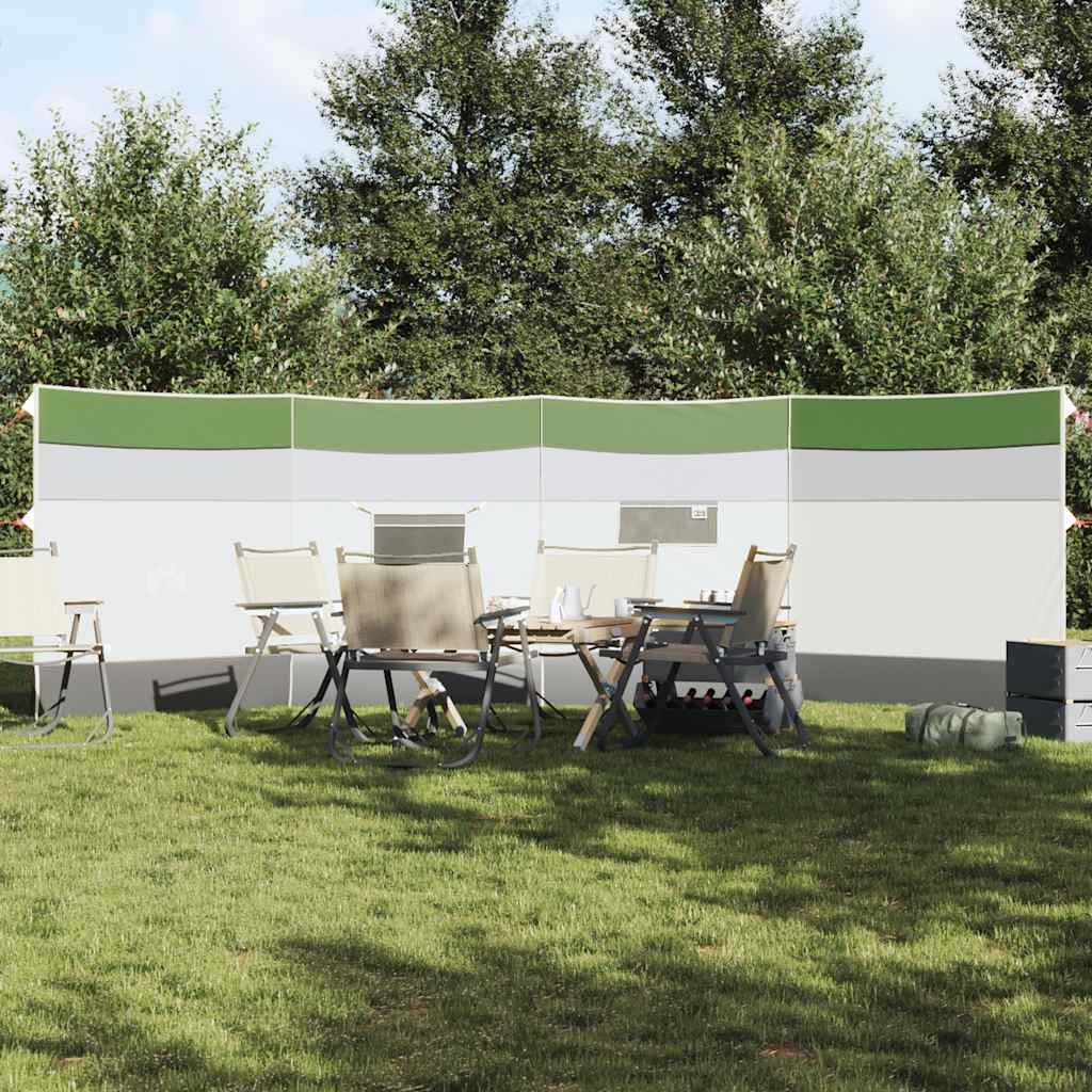 vidaXL Camping Wiatrochron Zielony 510x153 cm Wodoodporny