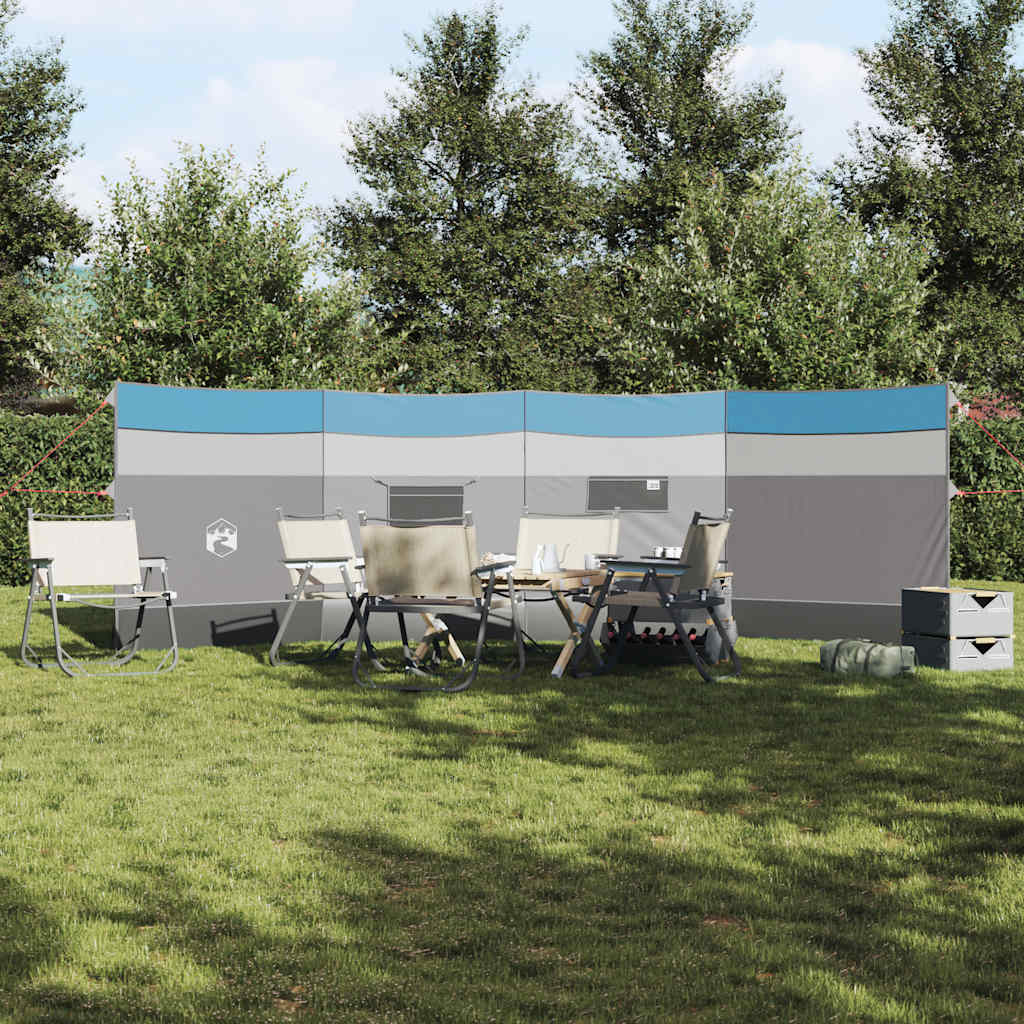 vidaXL Camping Windbreak Niebieski 510x153 cm Wodoodporny