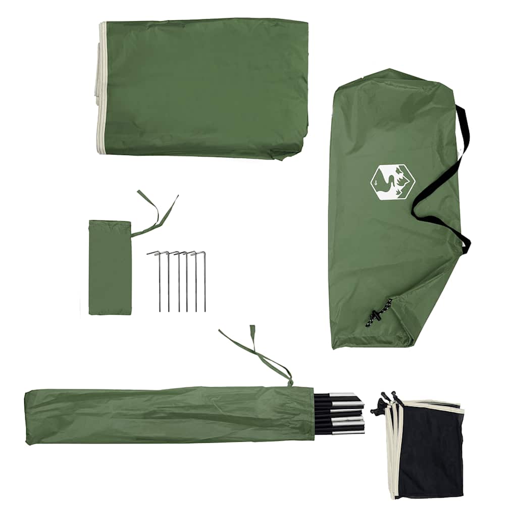 vidaXL Camping Wiatrochron Zielony 344x120 cm Wodoodporny