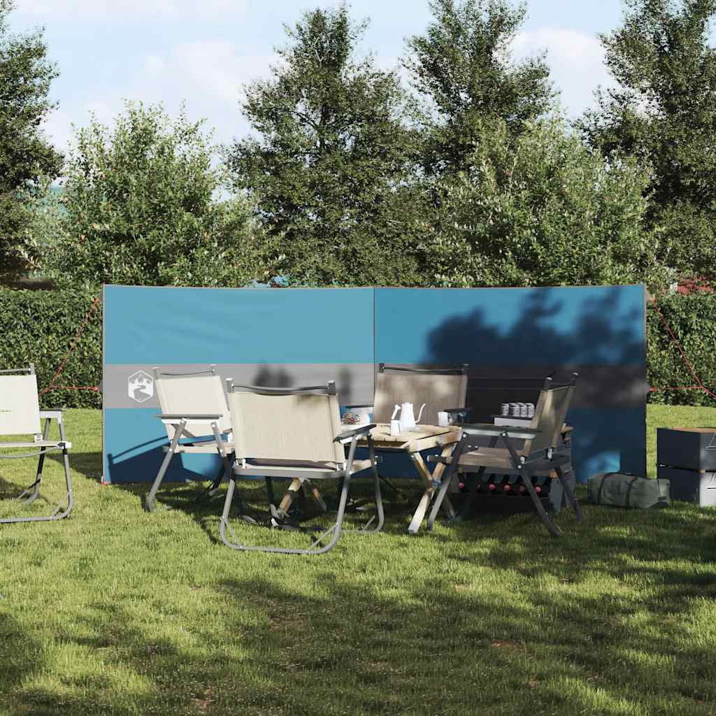 vidaXL Camping Windbreak Niebieski 344x120 cm Wodoodporny