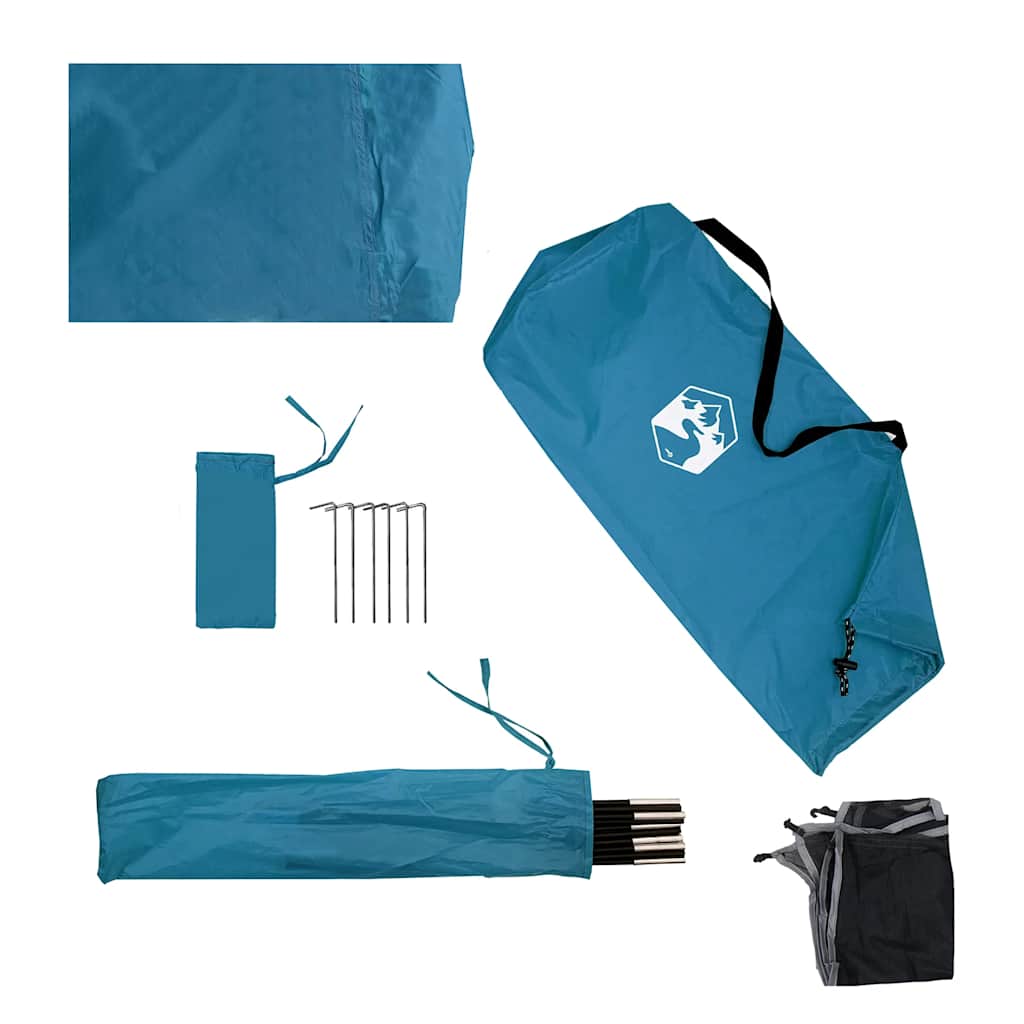 vidaXL Camping Windbreak Niebieski 344x120 cm Wodoodporny