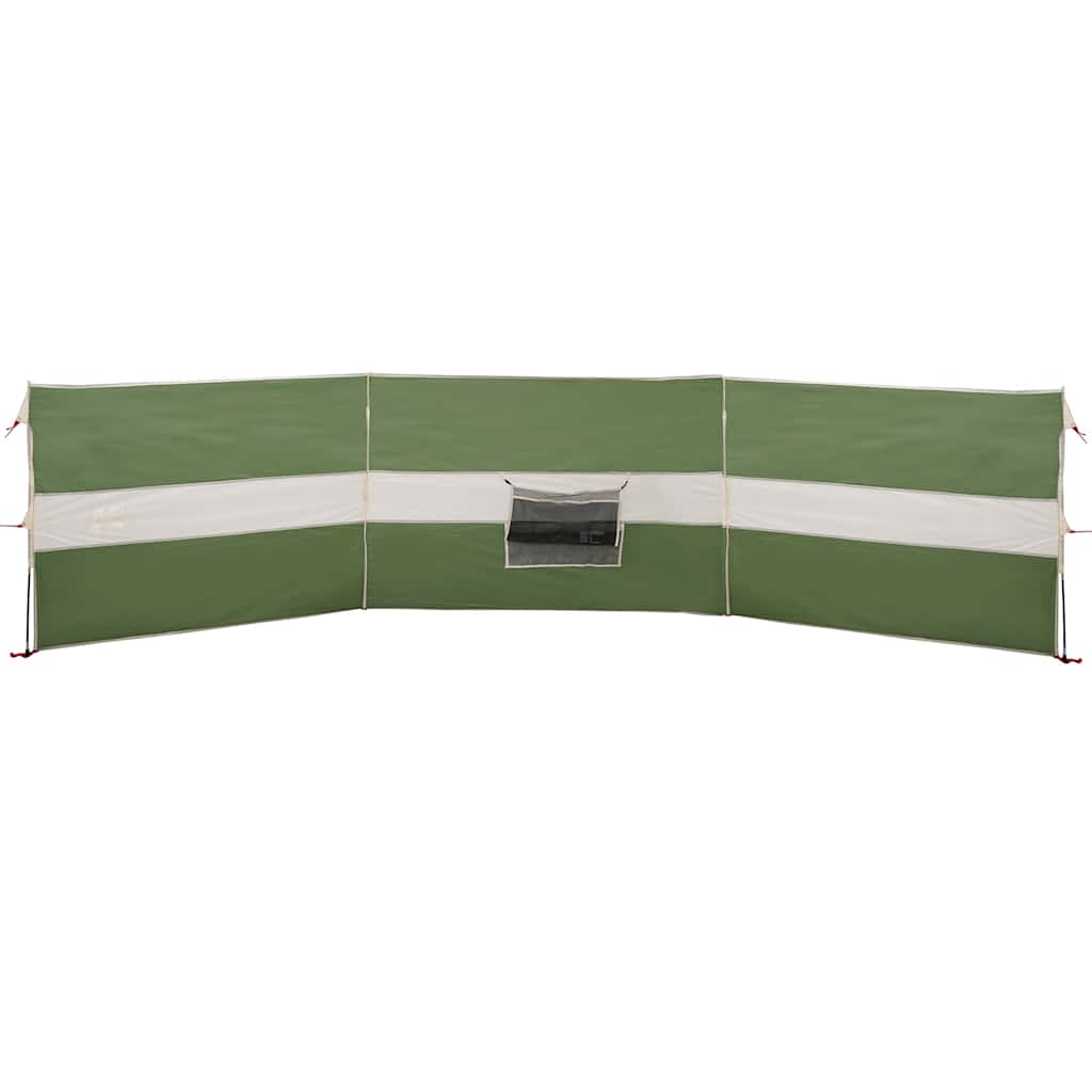 vidaXL Camping Wiatrochron Zielony 490x123 cm Wodoodporny