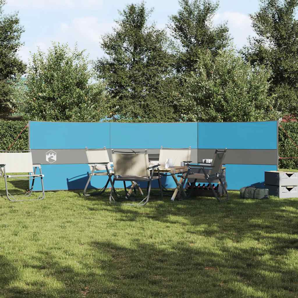 vidaXL Camping Windbreak Niebieski 490x123 cm Wodoodporny