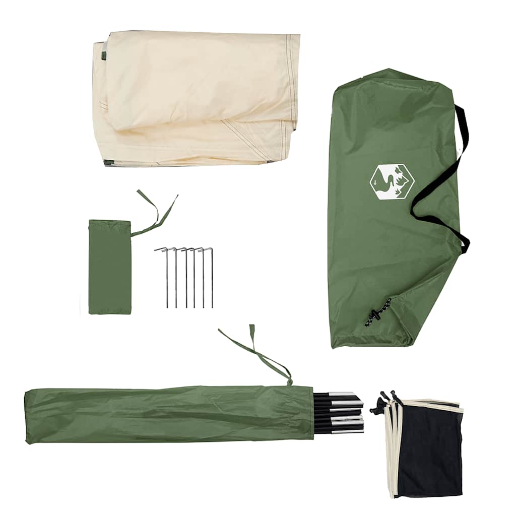 vidaXL Camping Wiatrochron Zielony 340x130 cm Wodoodporny
