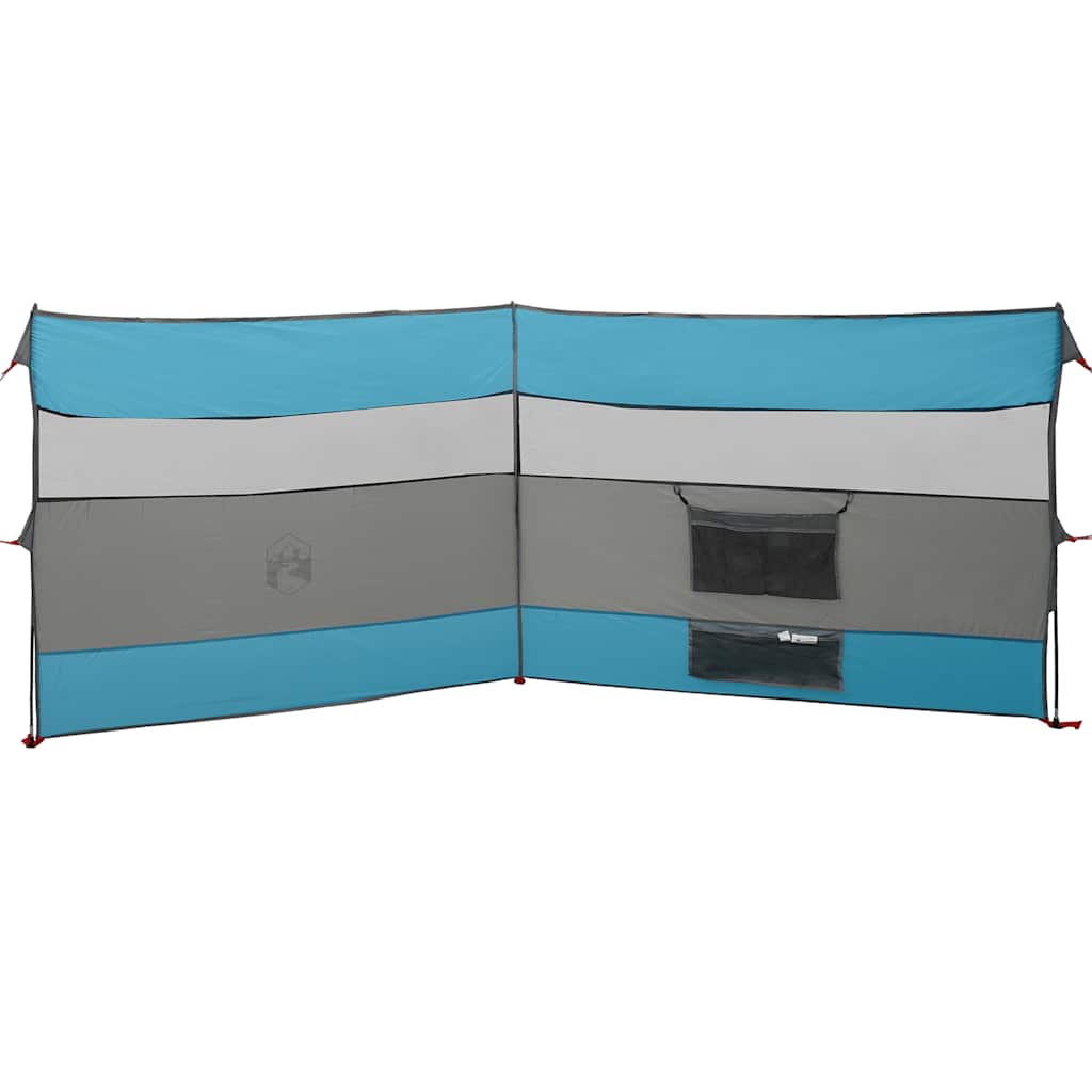 vidaXL Camping Windbreak Niebieski 340x130 cm Wodoodporny