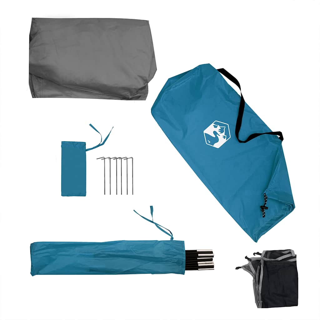 vidaXL Camping Windbreak Niebieski 340x130 cm Wodoodporny