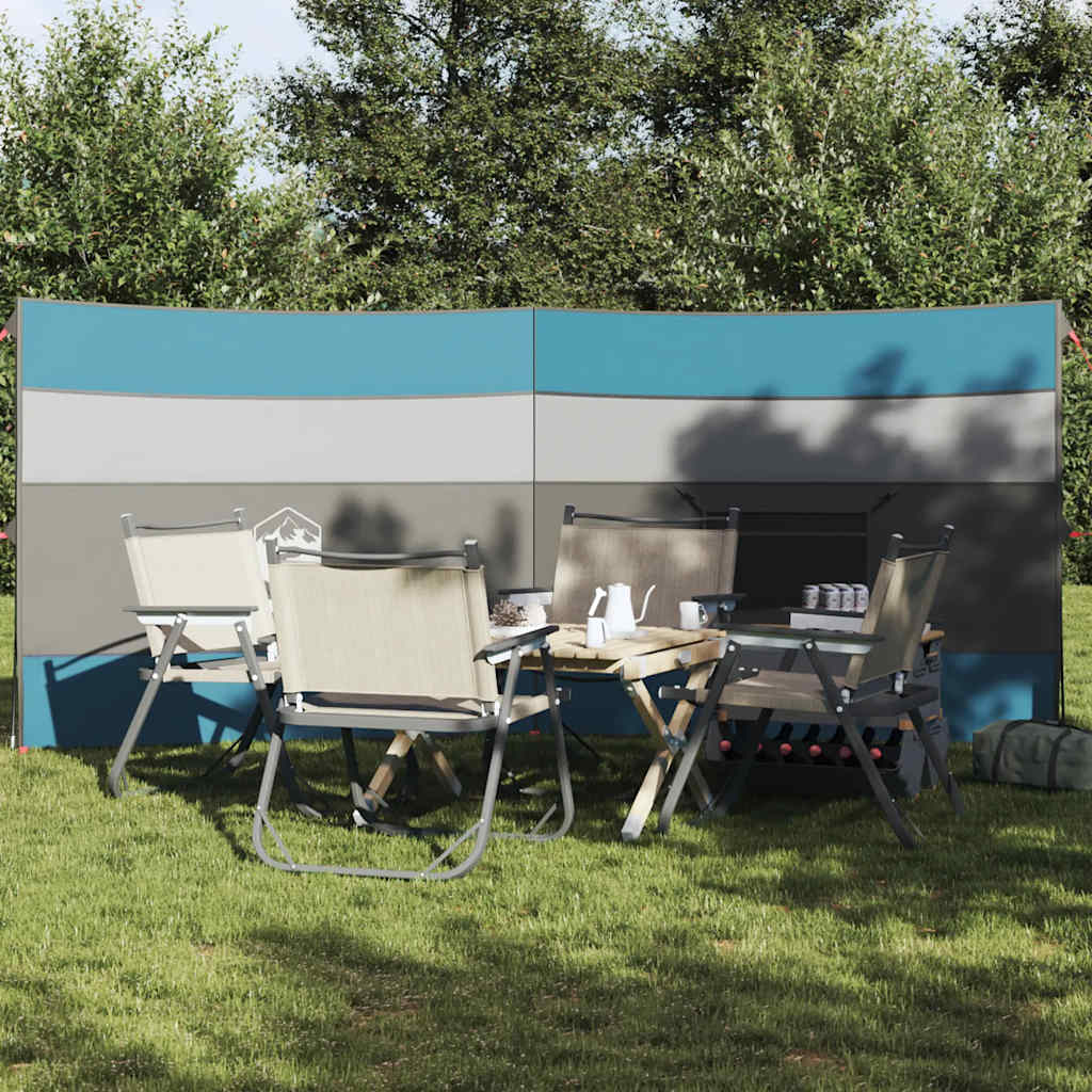 vidaXL Camping Windbreak Niebieski 340x130 cm Wodoodporny