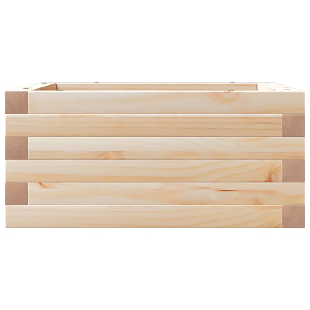 vidaXL Donica ogrodowa, 50x50x23 cm, lite drewno sosnowe