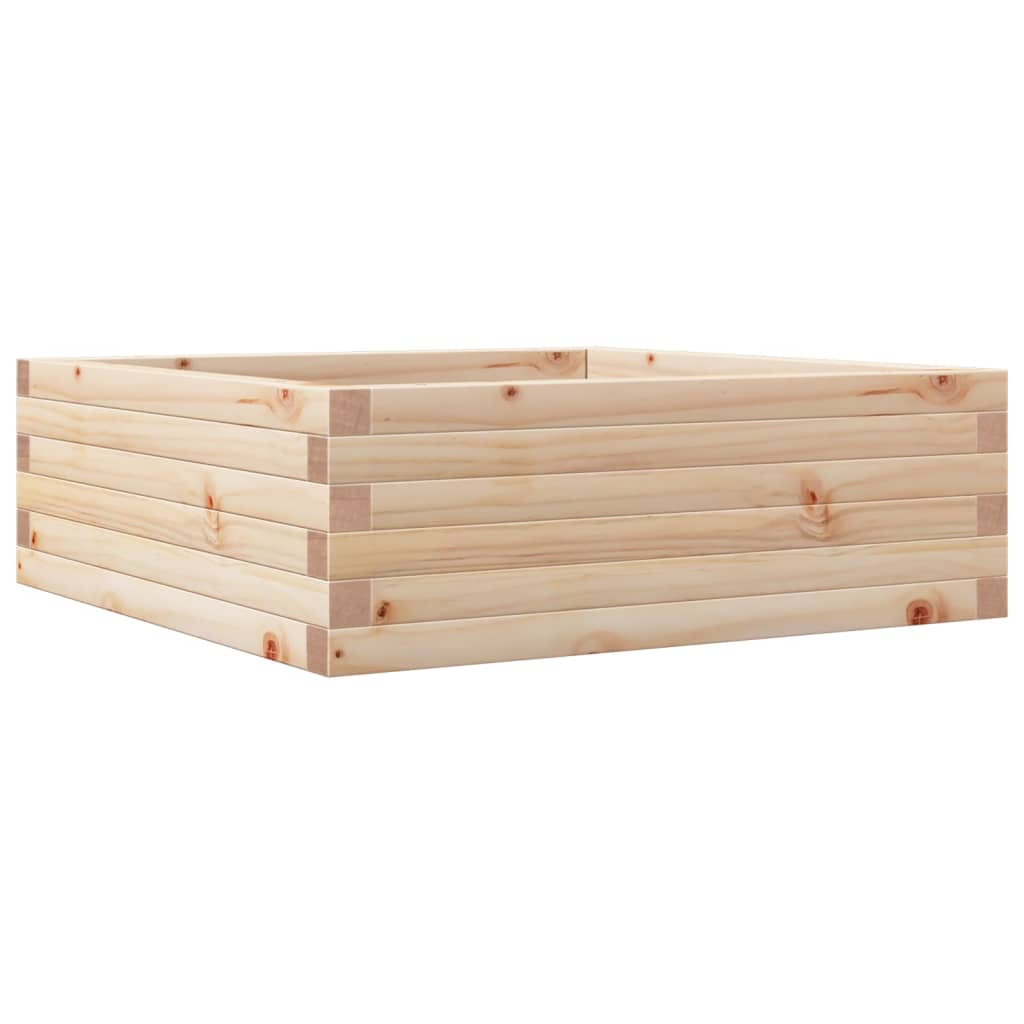 vidaXL Donica ogrodowa, 70x70x23 cm, lite drewno sosnowe