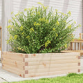 vidaXL Donica ogrodowa, 70x70x23 cm, lite drewno sosnowe