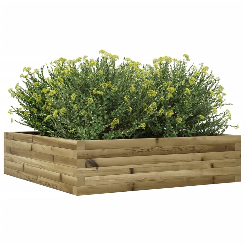 vidaXL Donica ogrodowa, 90x90x23 cm, impregnowane drewno sosnowe