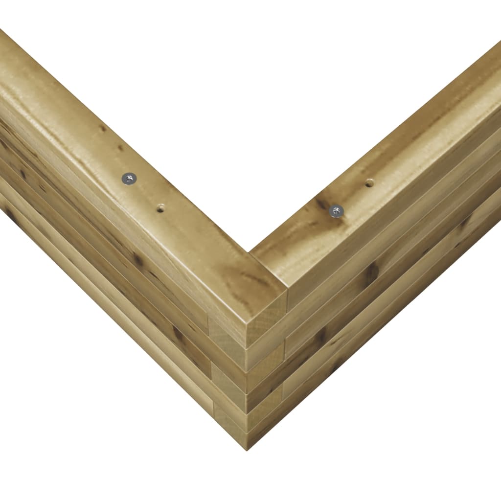 vidaXL Donica ogrodowa, 90x90x23 cm, impregnowane drewno sosnowe