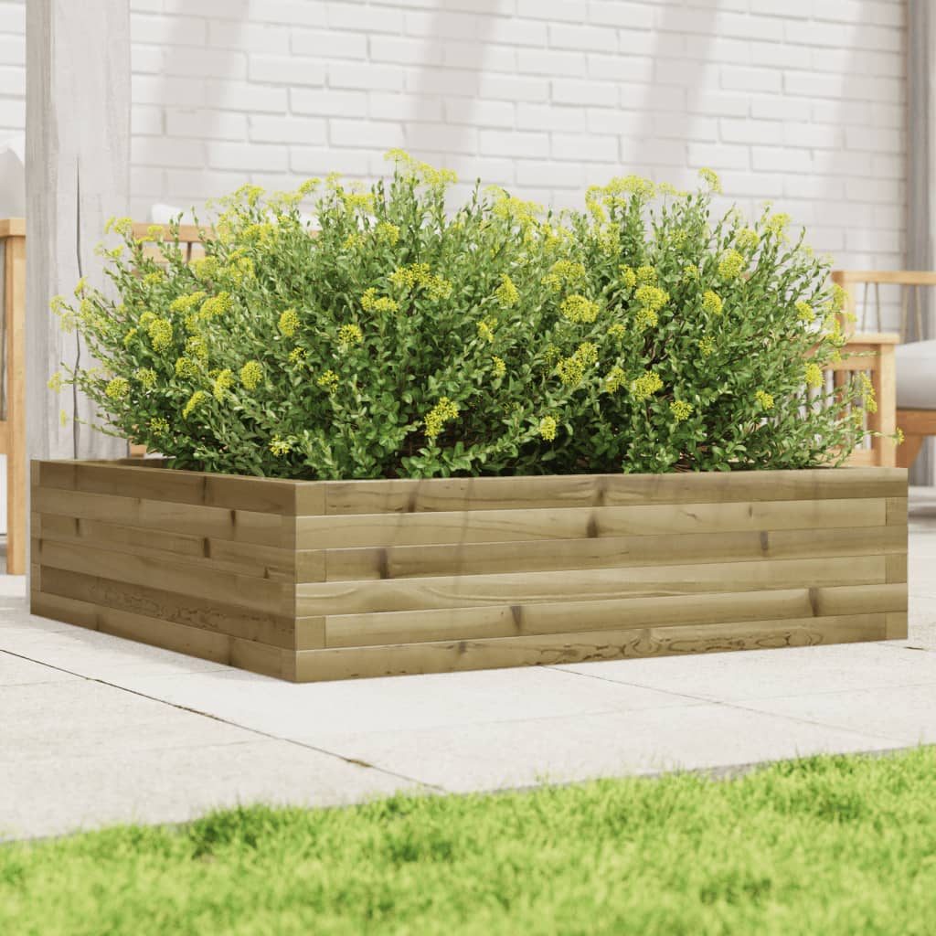 vidaXL Donica ogrodowa, 90x90x23 cm, impregnowane drewno sosnowe