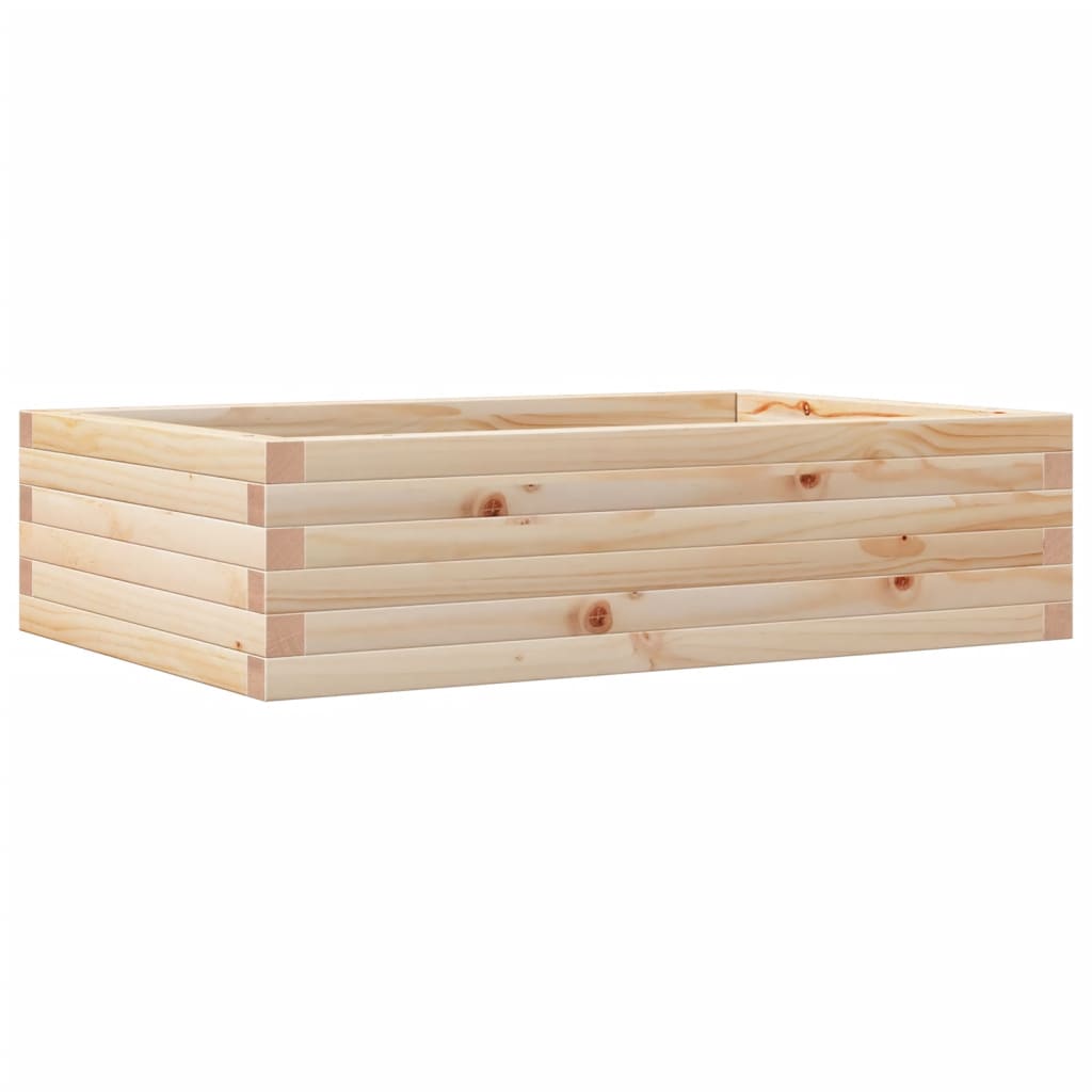 vidaXL Donica ogrodowa, 90x60x23 cm, lite drewno sosnowe