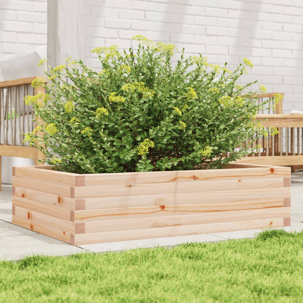 vidaXL Donica ogrodowa, 90x60x23 cm, lite drewno sosnowe