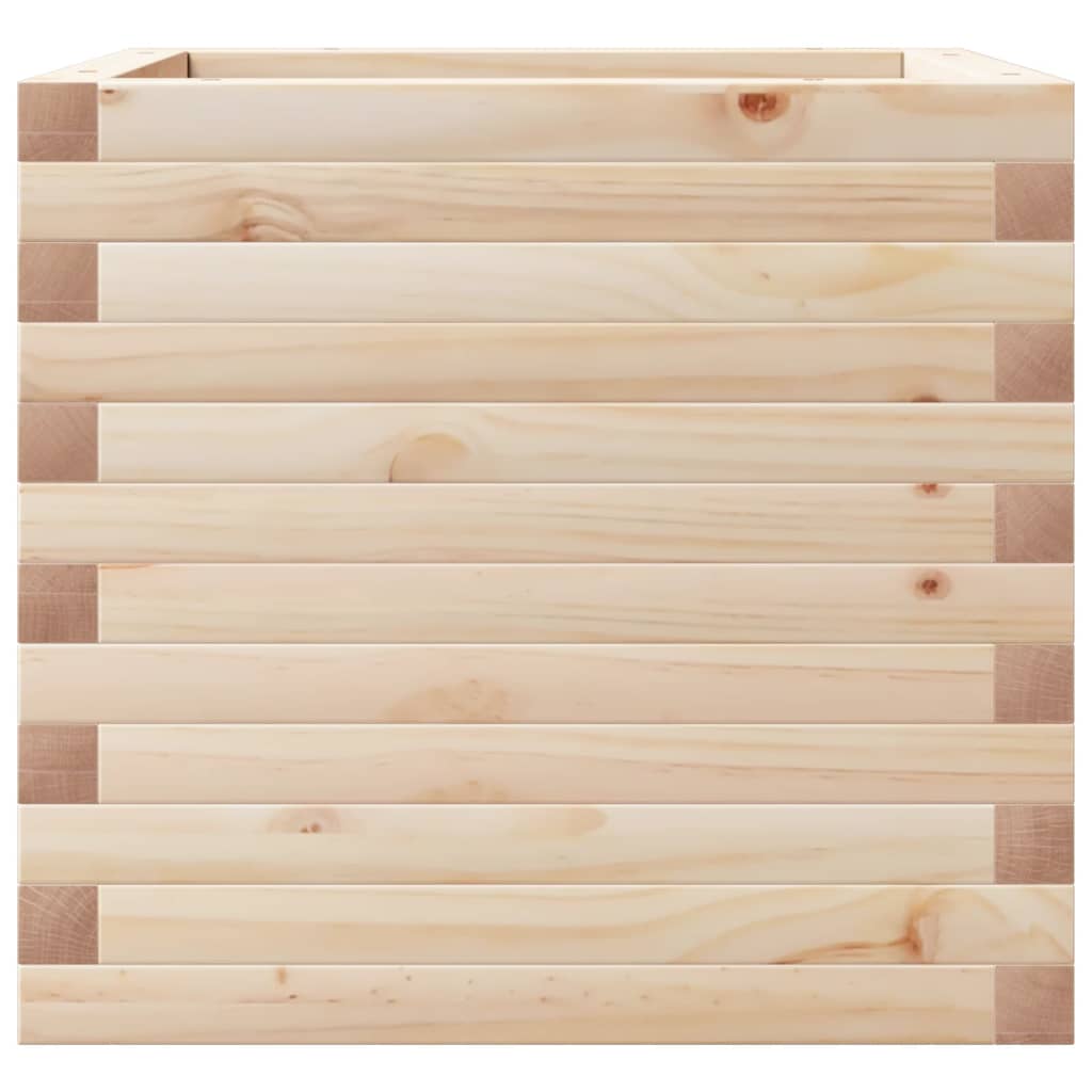 vidaXL Donica ogrodowa, 50x50x45,5 cm, lite drewno sosnowe