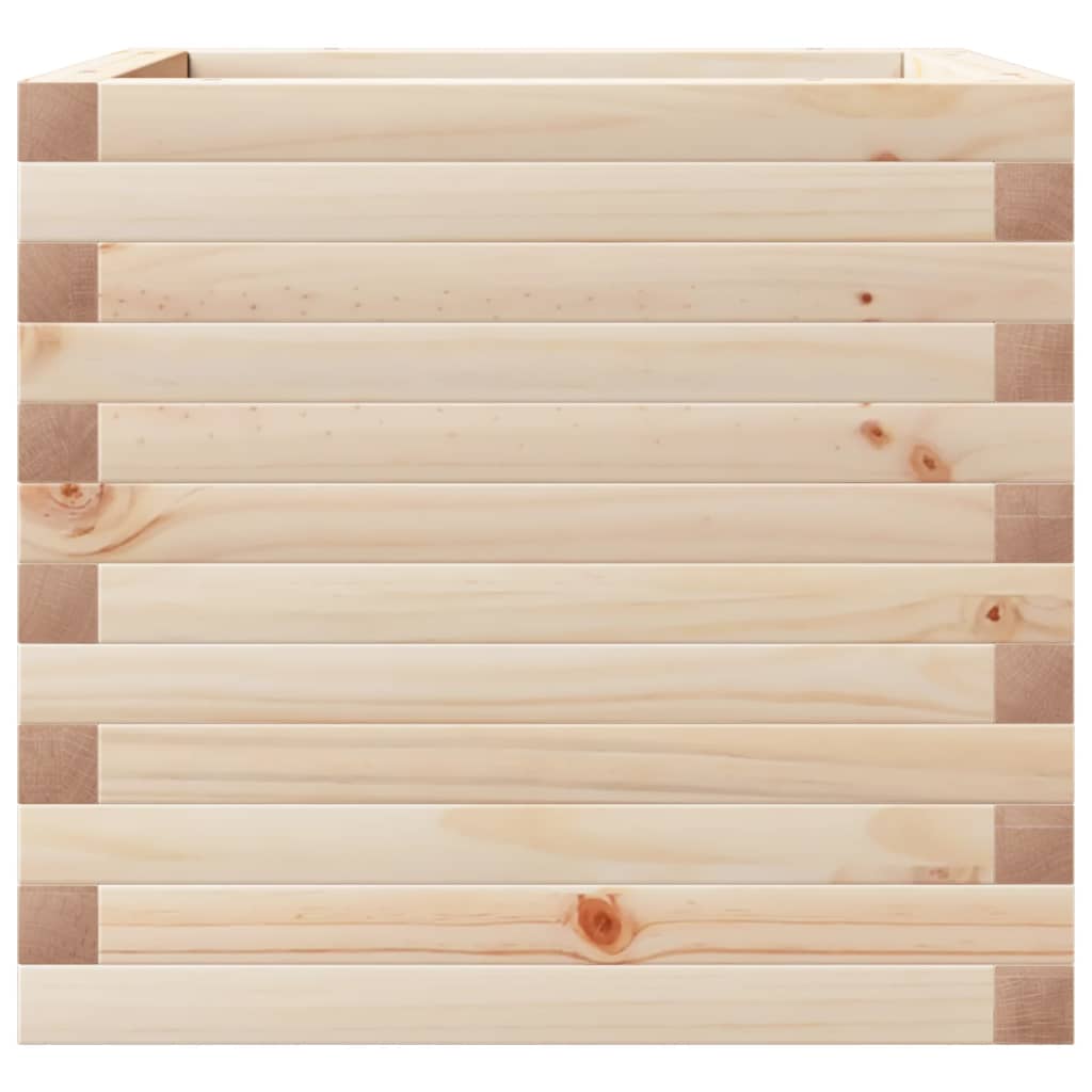 vidaXL Donica ogrodowa, 50x50x45,5 cm, lite drewno sosnowe