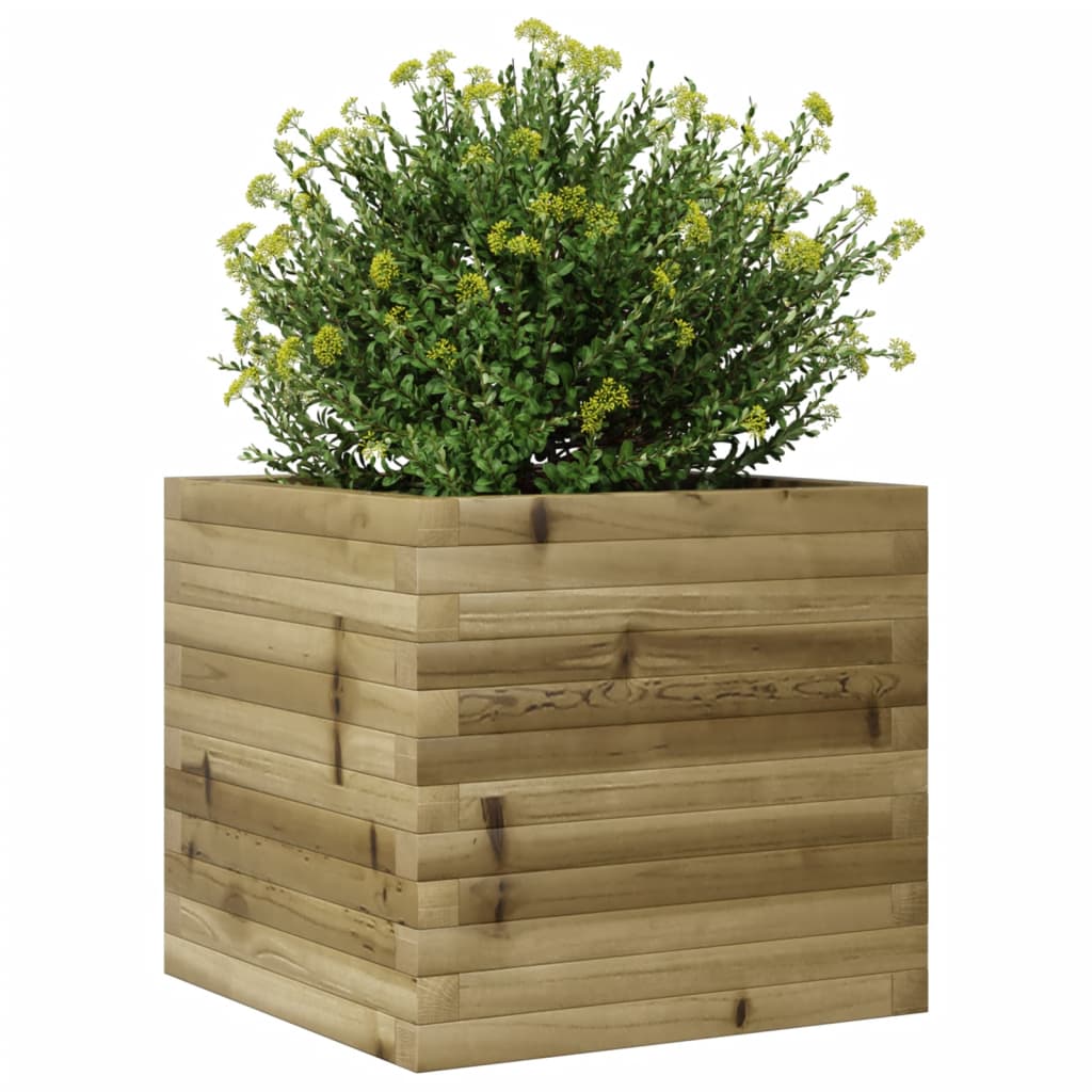vidaXL Donica ogrodowa, 50x50x45,5 cm, impregnowane drewno sosnowe