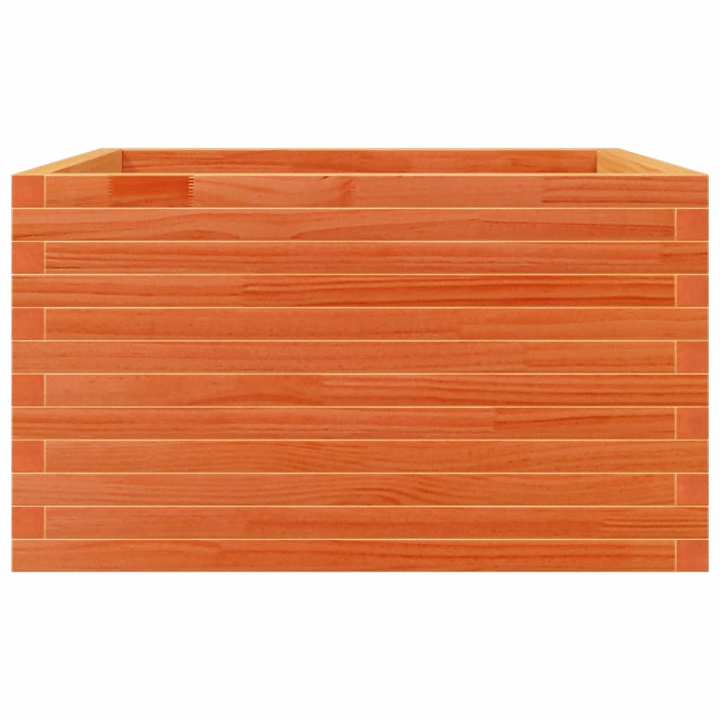 vidaXL Donica ogrodowa, woskowy brąz, 80x80x45,5 cm, drewno sosnowe